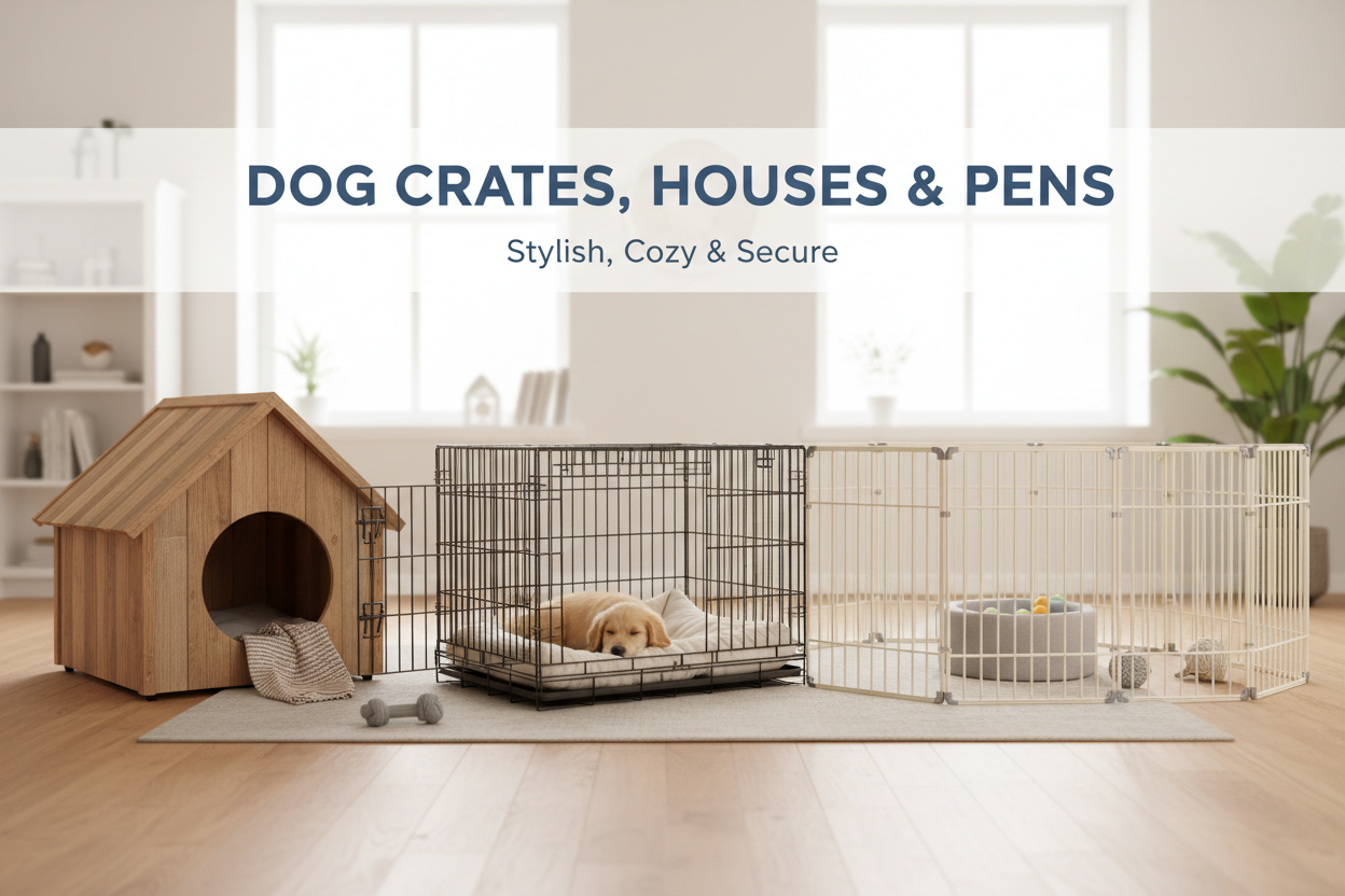 Dog Crates, Houses & Pens