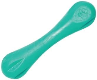 WEST PAW Zogoflex Hurley Dog Bone Chew Toy – Floatable Pet Toys for Aggressive Chewers, Catch, Fetch – Bright-Colored Bones for Dogs – Recyclable, Dishwasher-Safe, Non-Toxic, Large, Teal