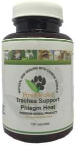 PawHealer Trachea Support Dog Cough Remedy for Collapsed Trachea - Loud, Honking Cough Relief - 100 Capsules