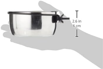 CLASSIC Pet Products Coop Cup Stainless Steel Fixed Feeding Bowl, 600 ml