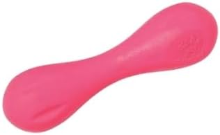 WEST PAW Zogoflex Hurley Dog Bone Chew Toy – Floatable Pet Toys for Aggressive Chewers, Catch, Fetch – Bright-Colored Bones for Dogs – Recyclable, Dishwasher-Safe, Non-Toxic, Small, Geranium