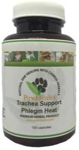 PawHealer Trachea Support Dog Cough Remedy for Collapsed Trachea - Loud, Honking Cough Relief - 100 Capsules