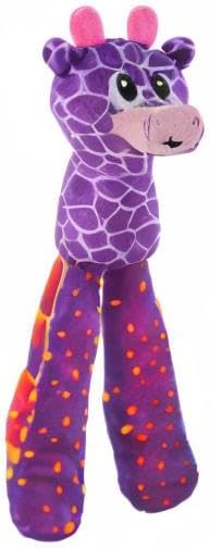 Outward Hound by Nina Ottosson Silly Legz Interactive Plush Dog Puzzle Dog Enrichment Toys, Plush, Floppy, Long, Giraffe, Purple