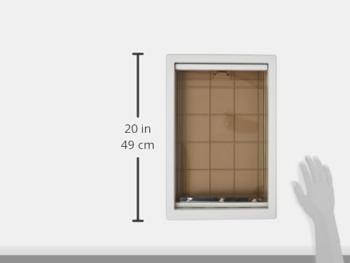 Ideal Pet Products Designer Series Plastic Pet Door with Telescoping Frame, Extra-Large, 10.5" x 15" Flap Size