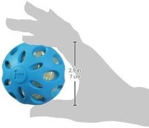 Petmate Crackle Heads Crackle Ball Crunchy Noise Chew Fetch Toy for Dogs Assorted Colors,Medium 3' Diameter,(Pack of 2)