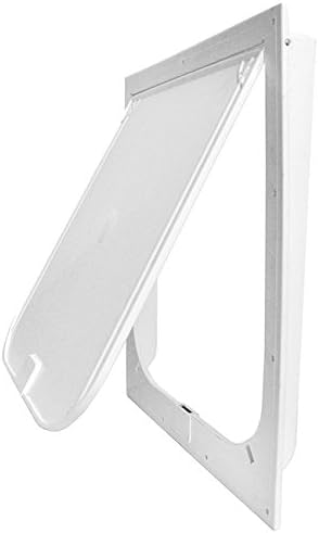 Revival Animal Health Dog Door - Magnador Two-Way Pet Door Mag I Heavy Duty White Large