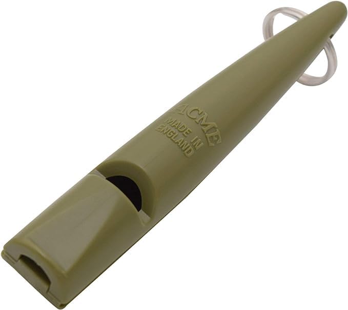 ACME 210.5 Professional Dog Training Whistle with Lanyard. BPA-Free Plastic. 90 dBA. Standardized 5700Hz Frequency for Smaller Dogs. Weatherproof. Made in The UK (Olive Drab)