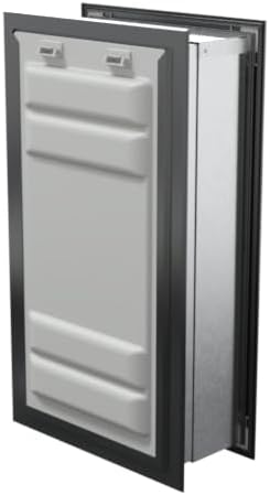 Endura Flap Pet Door for Walls in Black | Energy-Efficient Double Flap Design for Wall Installations | All-Weather Protection with All-Metal Telescoping Tunnel | Black, XXL, Double Flap