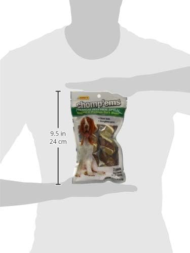 Chomp’ems Premium Beefhide Chews for Dogs, 2 Chews