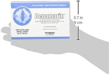 Nutramax Denamarin for Small Dogs and Cats, Liver Health Supplement with S-adenosylmethionine (SAMe) plus Silybin, Liver Support for Dogs and Cats, Coated Tablets, 30 Count