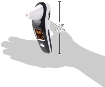HealthSmart DigiScan Digital Accurate Infrared Thermometer, Instant Read Talking Forehead Thermometer, Ear Thermometer, For Babies, Children, and Adults, Black