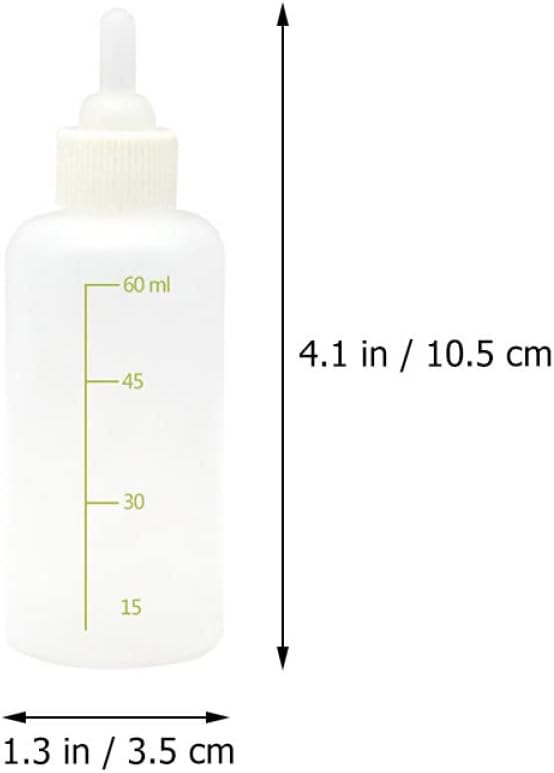 HEMOTON 1Set Small Pet Milk Bottle Reusable Nursing Bottles for Cats Kittens Puppies Small Animals Lightweight Durable Design for Easy Feeding at Home The Go