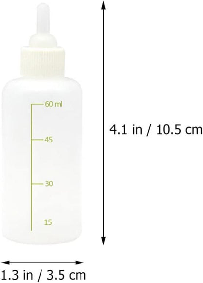 HEMOTON 1Set Small Pet Milk Bottle Reusable Nursing Bottles for Cats Kittens Puppies Small Animals Lightweight Durable Design for Easy Feeding at Home The Go