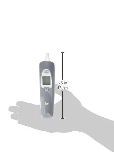 HealthSmart Digital Ear Thermometer for Babies, Kids and Adults - Instant and Accurate Results, Infrared Technology, Visual Fever Indicator, and 30 Disposable Lens Covers, FSA & HSA Eligible
