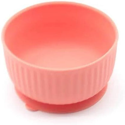 Cat Bowls with Suction Cup 13 Oz — Elevated Silicone Pet Dish with Non-Slip Bottom for Dry Food, Wet Food and Water (Salmon)
