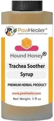 PawHealer® Hound Honey: Trachea Soother Syrup - 150 ml (5 fl oz) - Natural Herbal Remedy for Symptoms of Collapsed Trachea - Tastes Good - Easy to Administer