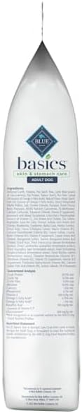 Blue Buffalo Basics Grain-Free Dry Dog Food for Adult Dogs, Limited Ingredient Diet, Lamb Recipe, 22-lb. Bag
