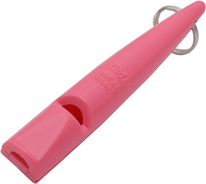 ACME 210.5 Professional Dog Training Whistle with Lanyard. BPA-Free Plastic. 90 dBA. Standardized 5700Hz Frequency for Smaller Dogs. Weatherproof. Made in The UK (Honeysuckle Pink)