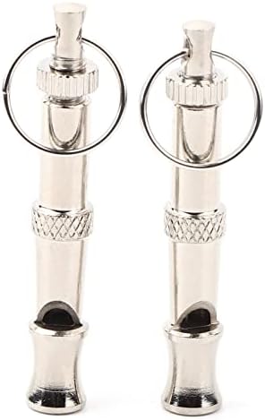 HEEPDD 2Pcs Dog Whistles, Stainless Steel Ultrasonic Whistle for Dog Pigeons Doves Training and Behavior Aids