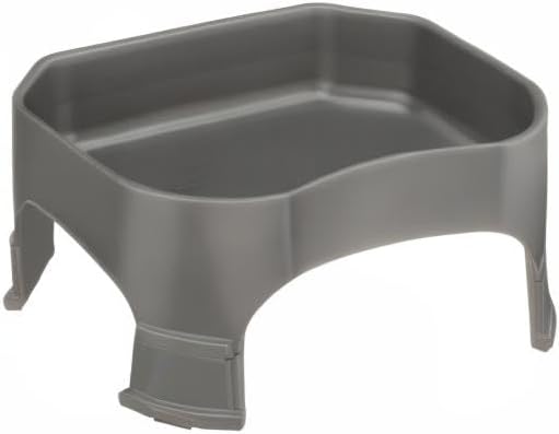 Neater Pet Brands Extra Large Water Bowl for Dogs, Elevated Outdoor Dog Water Bowl (2.25 Gallon XL Capacity), Big Trough Style Food Dish for Indoors or Outside, No Spill Large Dog Bowls, Gunmetal Grey
