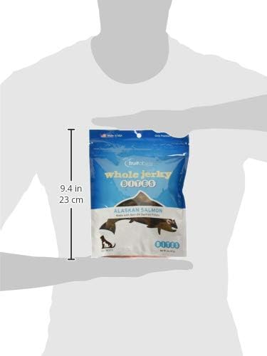 Fruitables Whole Jerky Bites, Healthy Dog Treats, Puppy Essentials, Jerky Dog Treats, Made in the USA, No Artificial Ingredients, Alaskan Salmon & Pear Flavor, 5oz (Pack of 2)