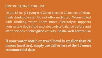 Lanana Creek Farms® Zoom Boost Electrolyte 500 mL Refill Pouch | Ideal for Active Dogs | Rapid Absorption and Easy Digestion | Carrot and Ginger Flavored