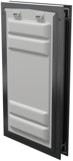 Endura Flap Double Flap Pet Door for Door Installations | Stylish for Interior & Exterior Doors | Durable Aluminum Frame & Weatherproof Dual-Layer Flap | Black, XL, Double Flap