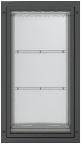 Endura Flap Double Flap Pet Door for Door Installations | Stylish for Interior & Exterior Doors | Durable Aluminum Frame & Weatherproof Dual-Layer Flap | Black, XL, Double Flap