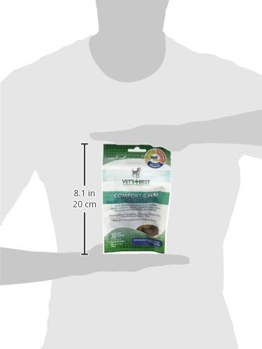 Vet's Best Comfort Calm Calming Soft Chews Dog Supplements - Dog Calming Aid Supports Dog Balances Behavior - Promotes Relaxation - 30 Day Supply