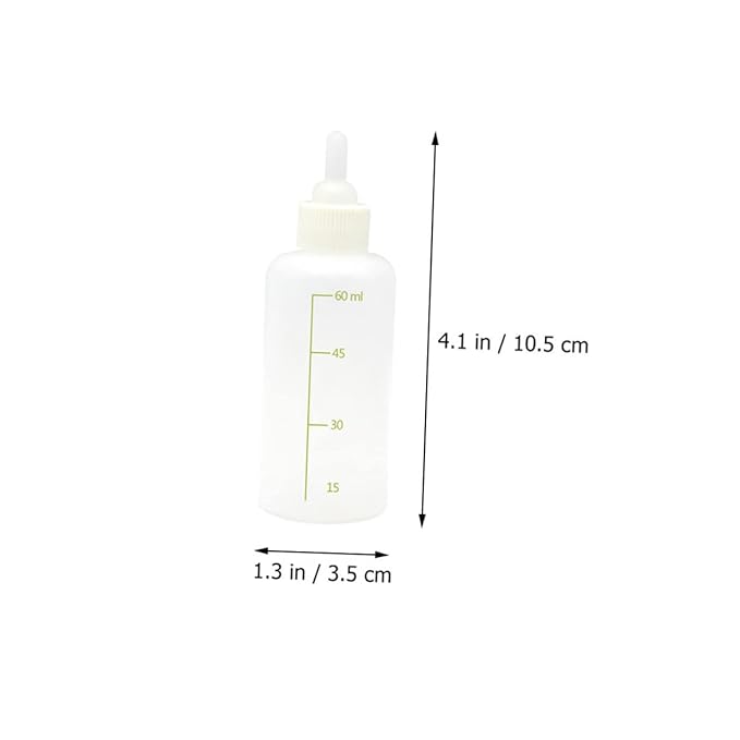 ORFOFE PET Nursing Bottle Set for Puppies and Kittens Silicone Milk Bottles for Small Animals Comfortable to Hold for Newborn Pets