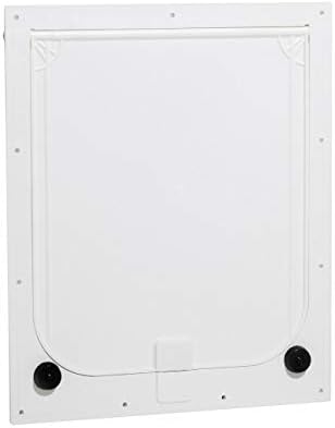 Revival Animal Health Dog Door - Magnador Two-Way Pet Door Mag I Heavy Duty White Large