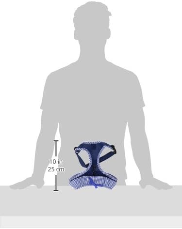 Authentic Puppia Vivien Harness, Royal, Large (Pack of 2)