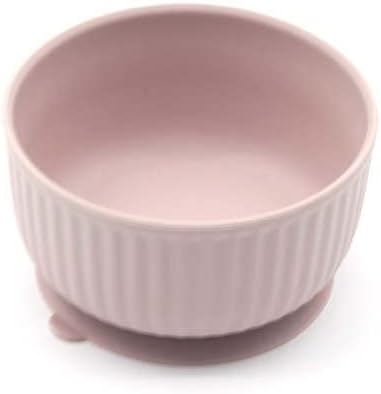 Cat Bowls with Suction Cup 13 Oz — Elevated Silicone Pet Dish with Non-Slip Bottom for Dry Food, Wet Food and Water (Soft Pink)
