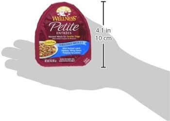 Wellness Petite Entrees Shredded Medley Small Breed Adult Wet Dog Food, Grain Free, Natural, Braised Lamb, Venison, White Sweet Potato, and Carrots, 3 oz, Pack of 12 Cups