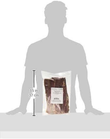 GigaBite Beef Esophagus Dog Treats - Natural Gullet Sticks for Dogs, High Protein Single Ingredient Dog Chews, Rawhide Free Dental Dog Treats for All Dog Breeds - Strips (10 inch), Pack of 18
