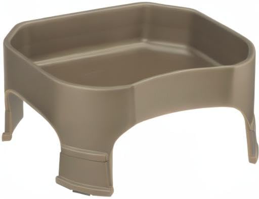 Neater Pet Brands Extra Large Water Bowl for Dogs, Elevated Outdoor Dog Water Bowl (2.25 Gallon XL Capacity), Big Trough Style Food Dish for Indoors or Outside, No Spill Large Dog Bowls, Champagne