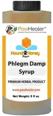 PawHealer Phlegm Damp Cough Syrup: Hound Honey® - (5 fl oz) Natural Herbal Remedy for Symptoms of Wet Cough - Tastes Good - Easy to Administer