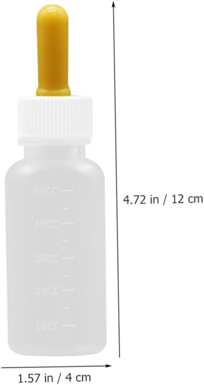 Toddmomy 3pcs Pet Feeding Bottles Kitten Milk Bottles Kit for Household Pet Nurser Small