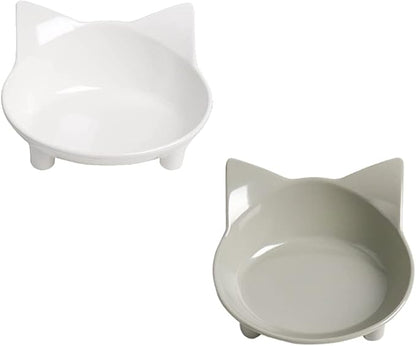 Skrtuan Non-Slip Cat Bowl with Shallow Design, Food-Grade Pet Dish for Whisker Fatigue Relief, Anti-Tip Dog & Cat Water Bowl for Dogs, Cats, Rabbits