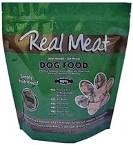 TRMC Real Meat Air Dried Dog Food w/Real Beef - Four 2lb Bag of USA-Crafted Grain-Free Real Meat Dog Food Sourced from Hormone-Free, Free Range, Grass-Fed Beef - Digestible, Natural, High Protein