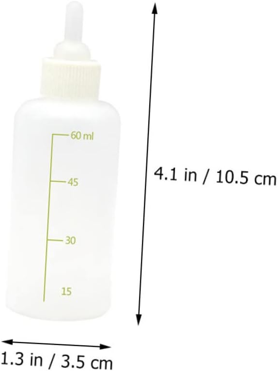 UPKOCH Baby Milk Feeding Bottle Set for Puppies and Kittens Reusable Small Animal Nursing Bottles Nipple for Newborn Dogs and Cats 5-Piece Kit