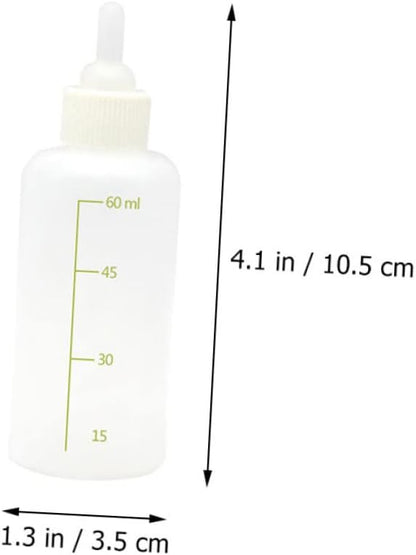 UPKOCH Baby Milk Feeding Bottle Set for Puppies and Kittens Reusable Small Animal Nursing Bottles Nipple for Newborn Dogs and Cats 5-Piece Kit