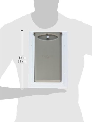 PetSafe Freedom Aluminum Pet Door for Dogs and Cats, Small, White, Tinted Vinyl Flap