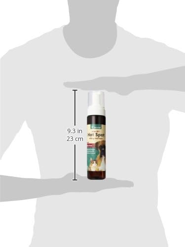 NaturVet Aller-911 Hot Spot Allergy Aid Foam Pet Supplement Plus Aloe Vera – Helps to Relieve Irritated, Itchy Skin for Cats, Dogs – Helps Deter Gnawing, Chewing – Quick Drying – 8 Oz.
