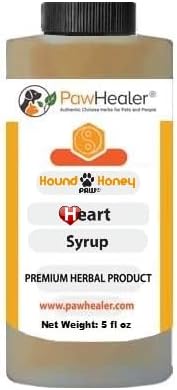PawHealer Hound Honey®: Heart Syrup Herbal Remedy for Dog's Cough - 5 fl oz - Suppressant - Herbal Remedy - Gagging & Wheezing Due to Heart Condition
