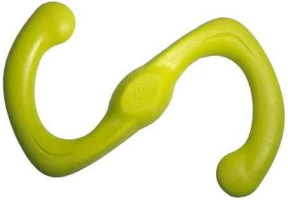 West Paw Zogoflex Bumi Dog Tug Toy – S-Shaped, Lightweight Chew Toys for Fetch, Play, Pet Exercise – Tug of War Soft Flinging Squishy Chewy Toy for Dogs – Guaranteed, Latex-Free, Small, Granny Smith
