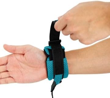 Gooby Soft Mesh Wrist Band Surfer Leash - Turquoise, 6 FT - Comfortable Hands Free Leash with Elastic Band for Small, Medium and Large Dogs