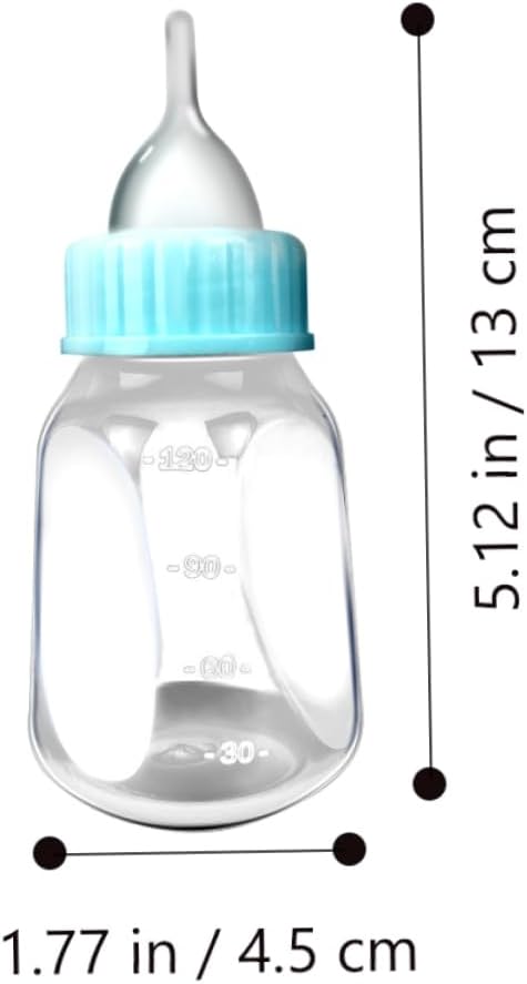 2PCS Kitten Nursing Bottles Silicone Nipples PET Feeder for Kittens and Puppies Milk Container for Newborns Easy to Use