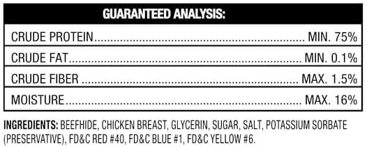Beefhide Twist Sticks with Chicken for Dogs, 23.6 Oz, 100 Count, Made with Real Chicken