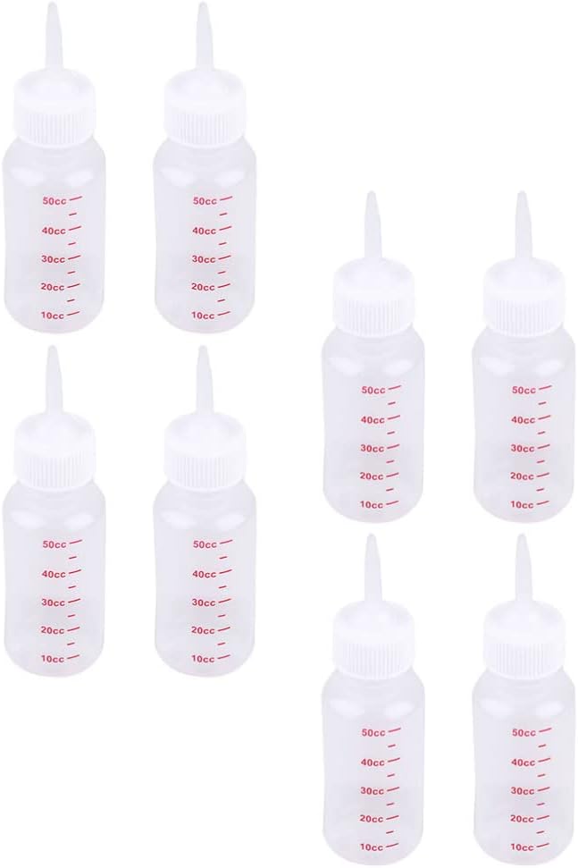 Pet Dog Feeding Bottle: 8Pcs Cat Puppy Small Pets Milk Feeders Medicine Feeding Containers Mini Small Animals Feeding Tools